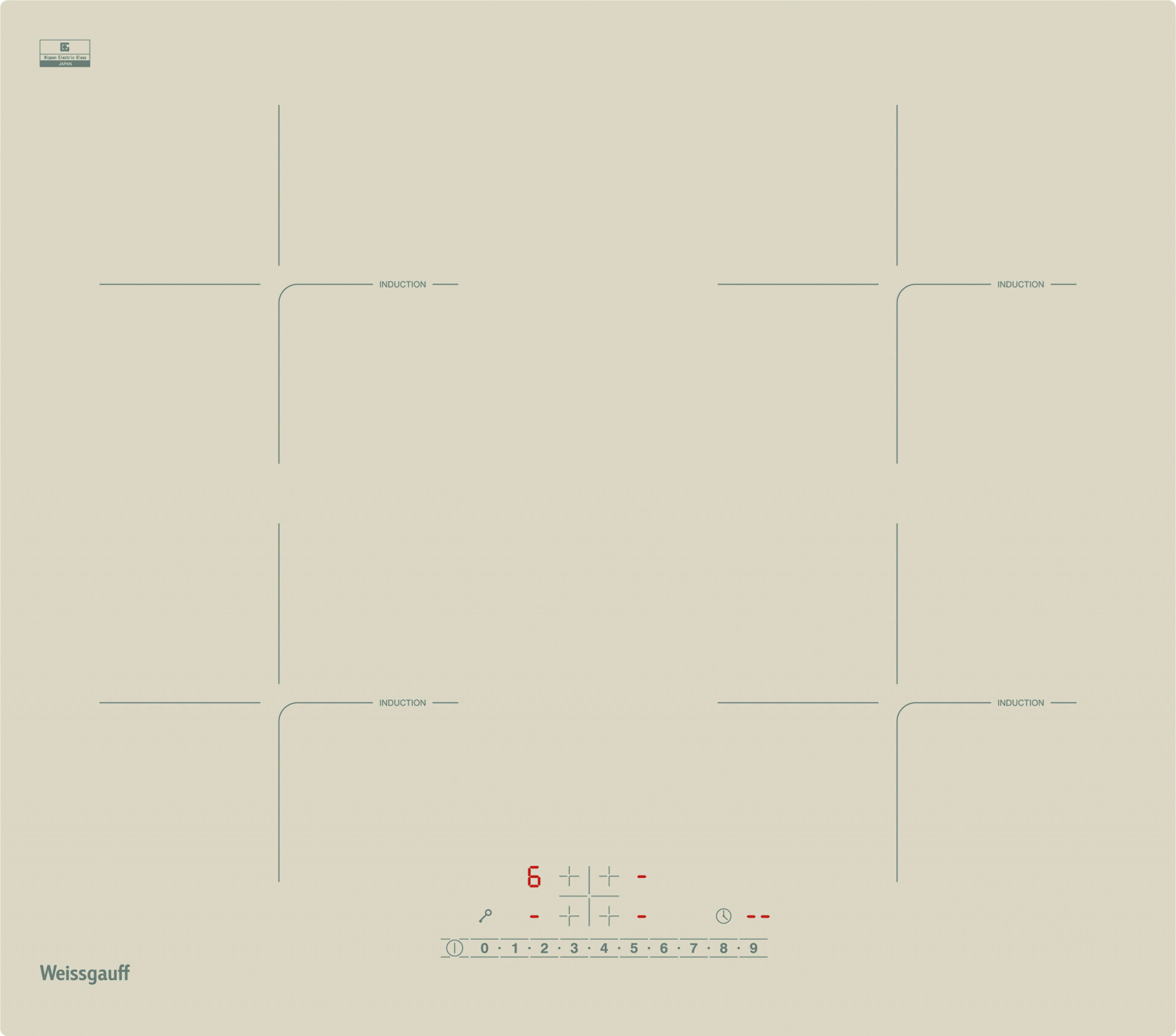 

Электрическая варочная панель Weissgauff HI 640 GSC
