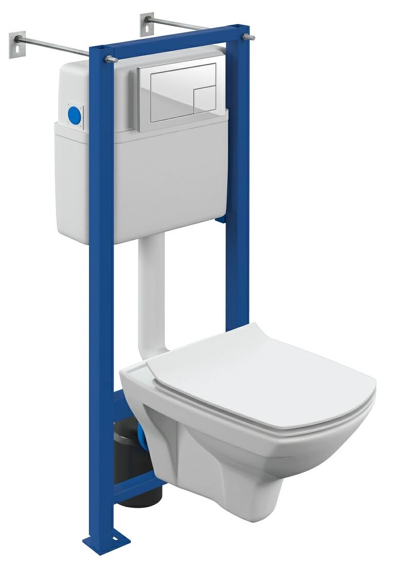 

Комплект инсталляции Cersanit CARINA XL CO DPL EO slim + VECTOR + CORNER белый (64119)