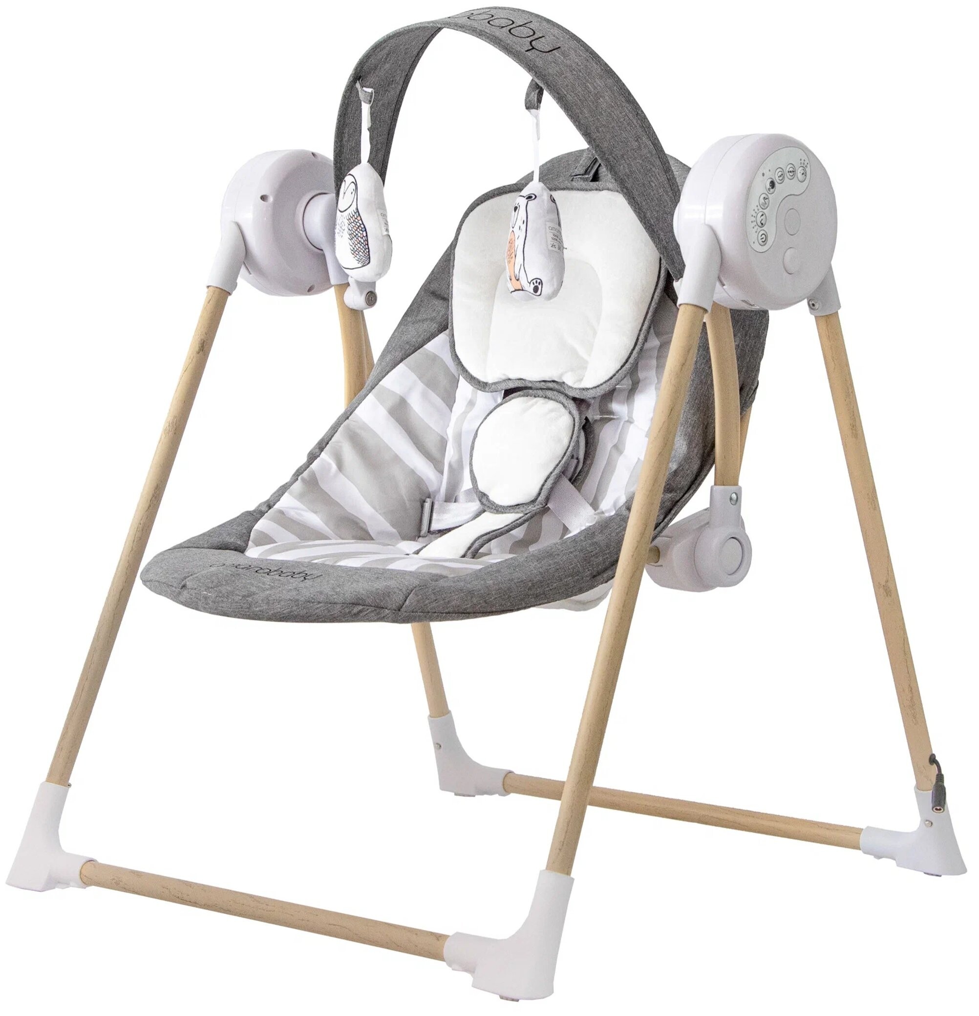 

Детский шезлонг AmaroBaby WOODEN SWING серый (AB20-22WOOD/11)