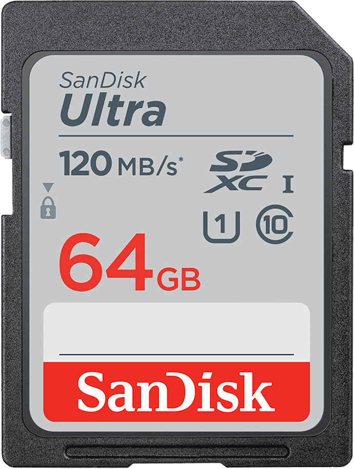 

Карта памяти Sandisk Ultra SDXC 64Gb Class10 SDSDUN4-064G-GN6IN
