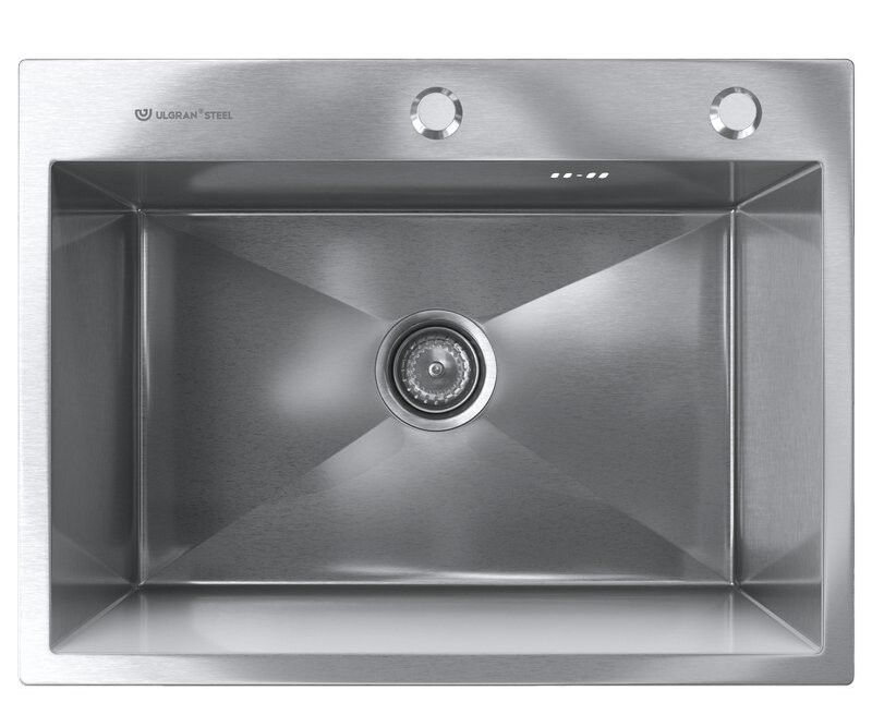 

Кухонная мойка Ulgran Steel US 600-001 брашированная сталь