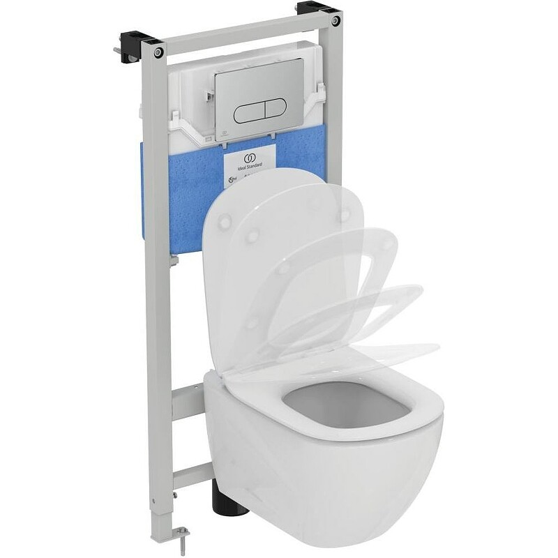 

Комплект инсталляции Ideal Standard R030501 CЕТ (T007901 Подвесной унитаз, T352701 сидение, R020467 инсталляция, R0115AA панель смыва)