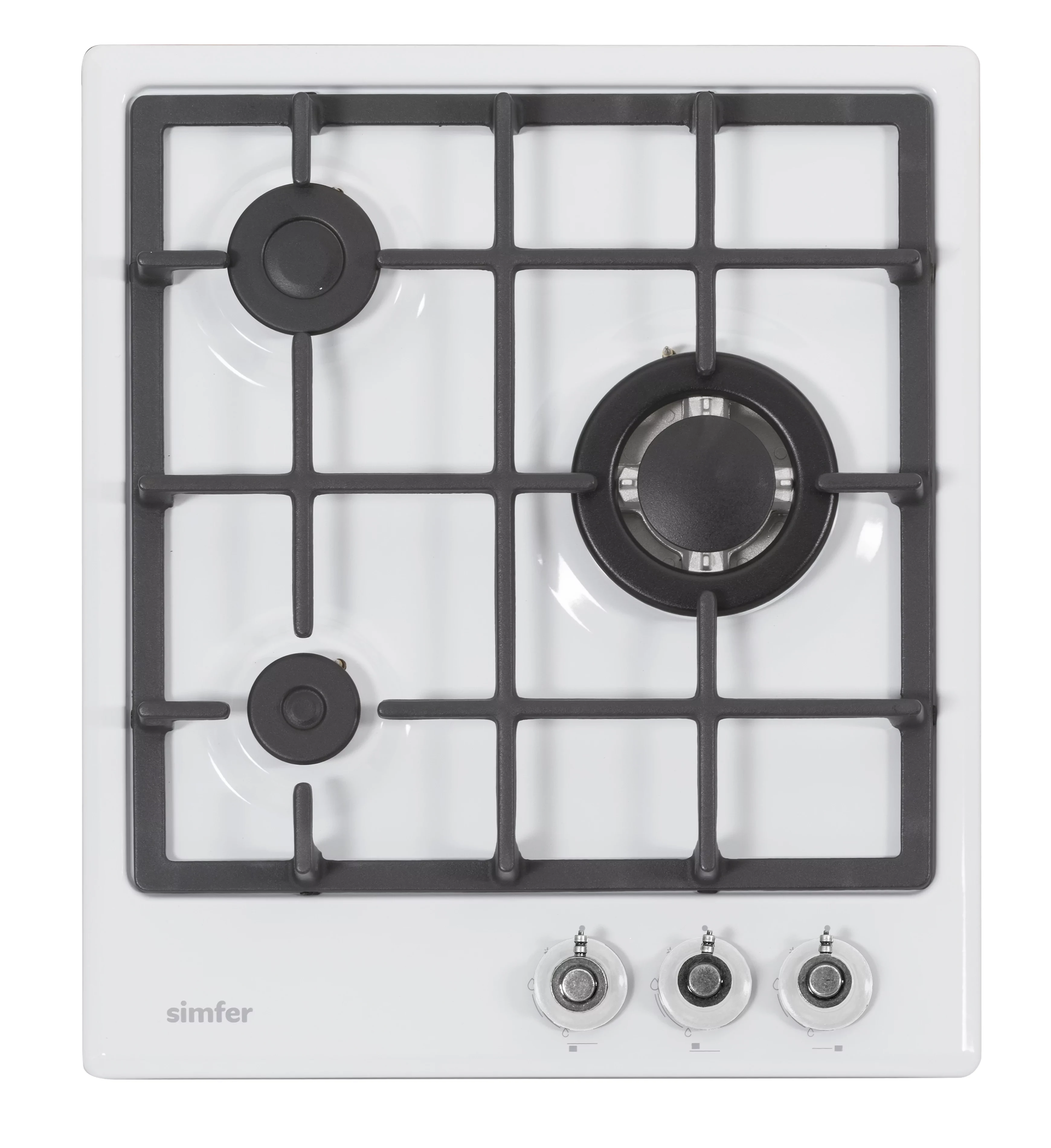 

Газовая варочная панель Simfer H45V35W527 белый/серебо
