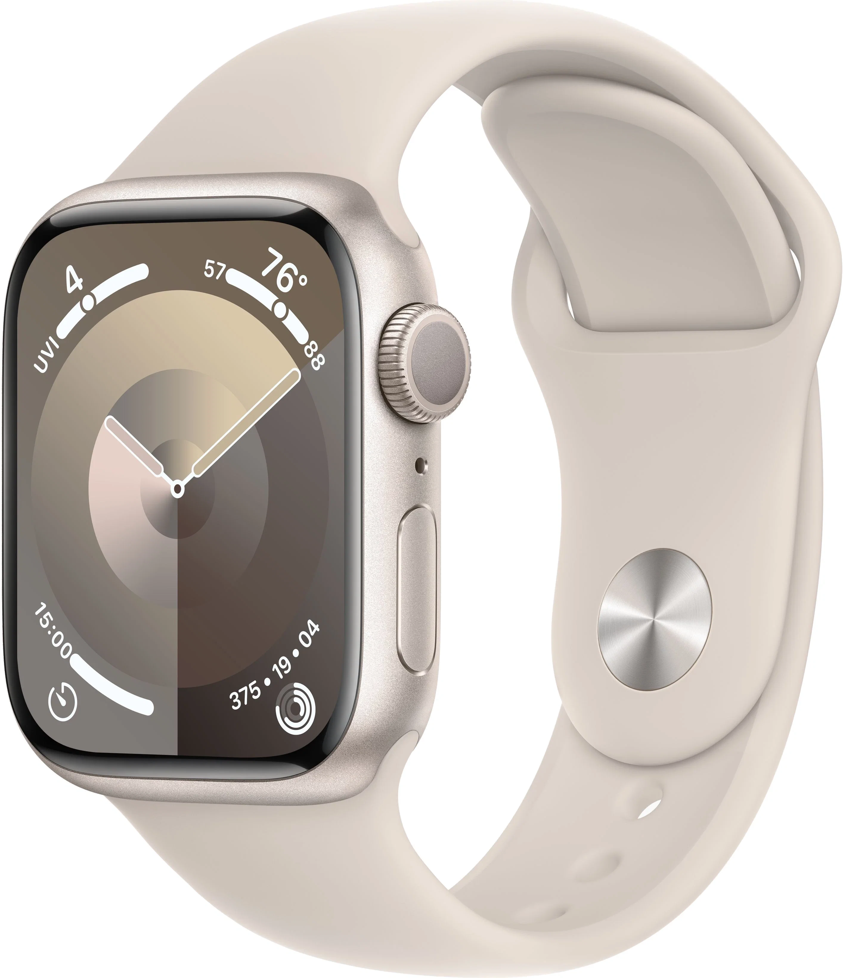 

Умные часы Apple Watch Series 9 (A2980) 45мм сияющая звезда (MR973ZP/A)
