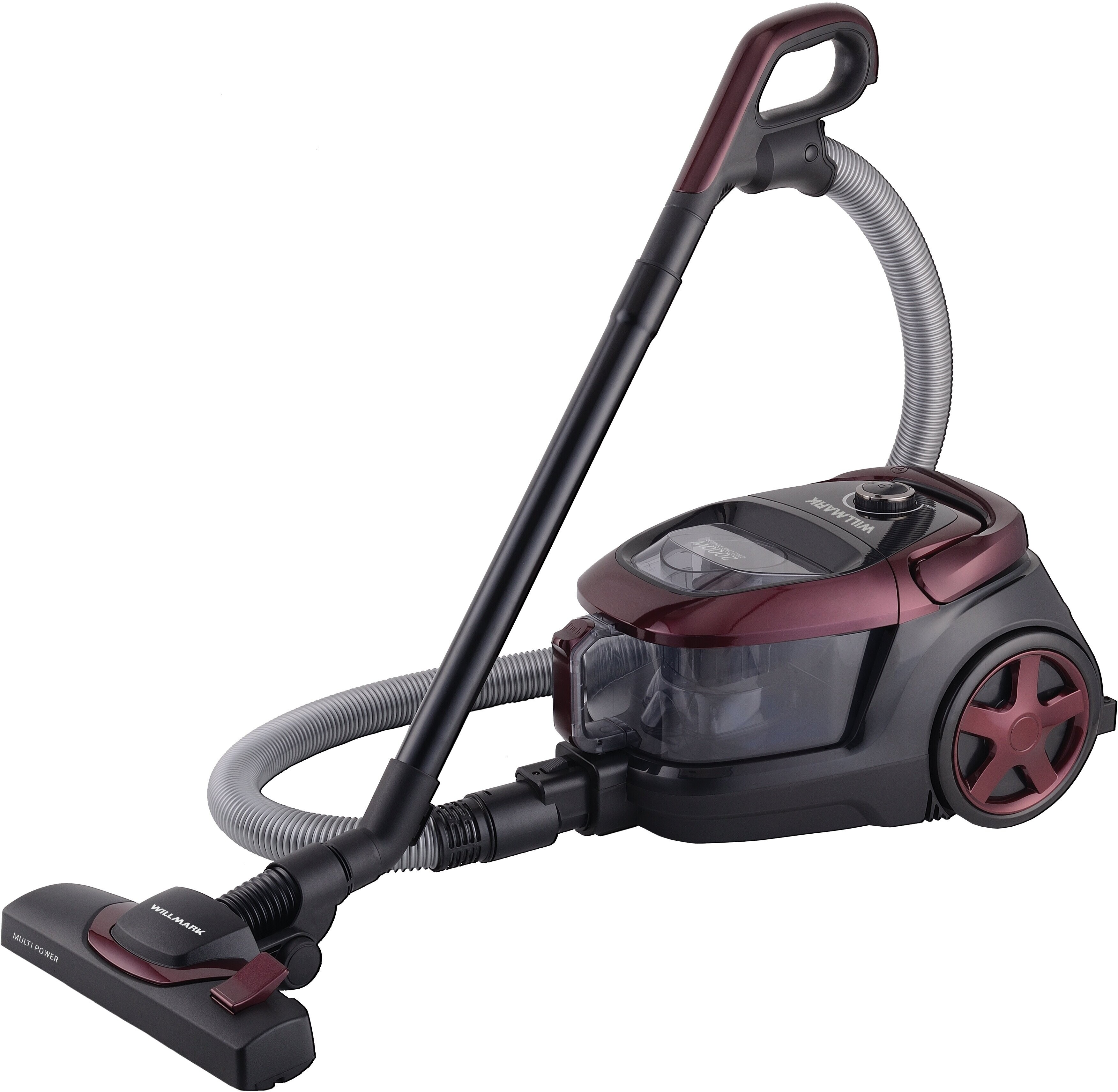

Пылесос Willmark VC-2630CYM Бордовый