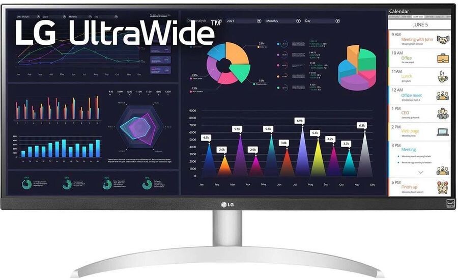 

Монитор LG 29WQ600-W серебристый