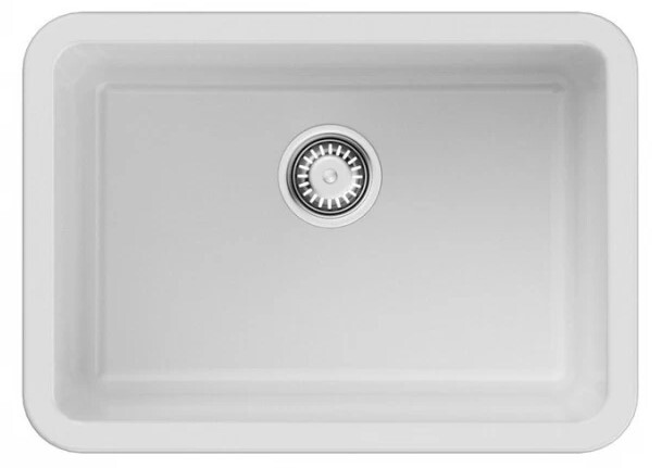 

Кухонная мойка Omoikiri Torishima 67-U/I-WH Glossy Natceramic/белый