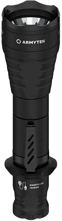 

Фонарь портативный Armytek Predator Pro Magnet USB черный/белый (F07301C)