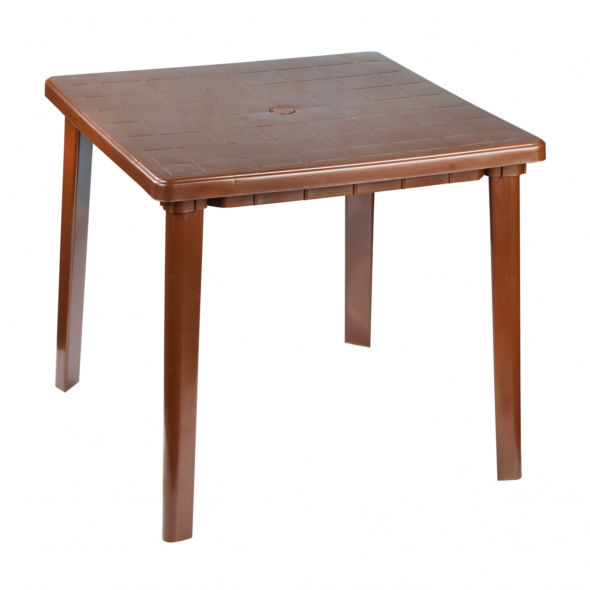 Садовый стол Альтернатива М8153 коричневый (800х800х740мм)