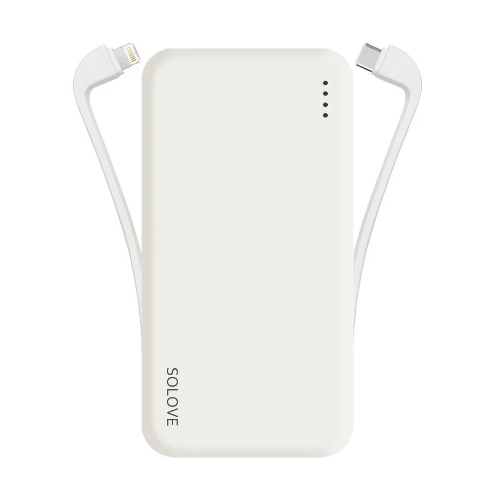 

Внешний аккумулятор Solove W7 10000мAч белый