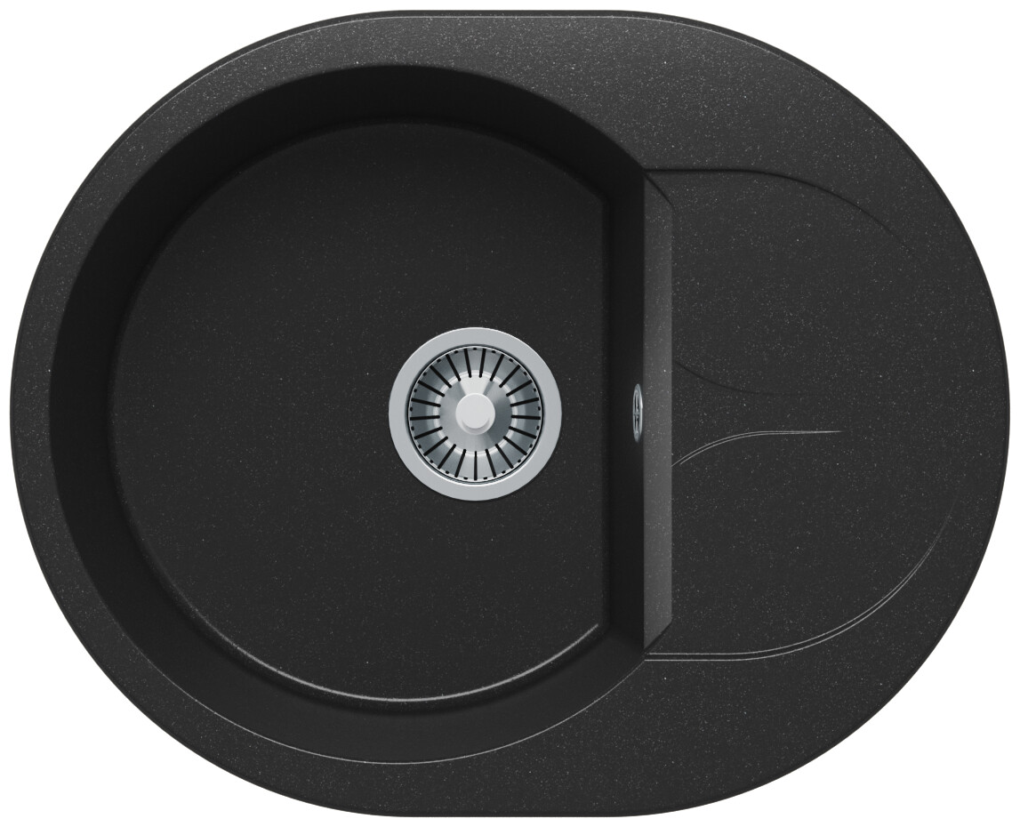 

Кухонная мойка Polygran ATOL-620 Черный (N16)