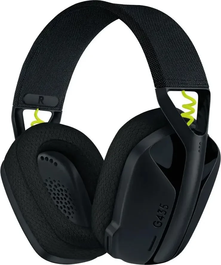 

Компьютерная гарнитура Logitech G435 Lightspeed черный/желтый (981-001052)