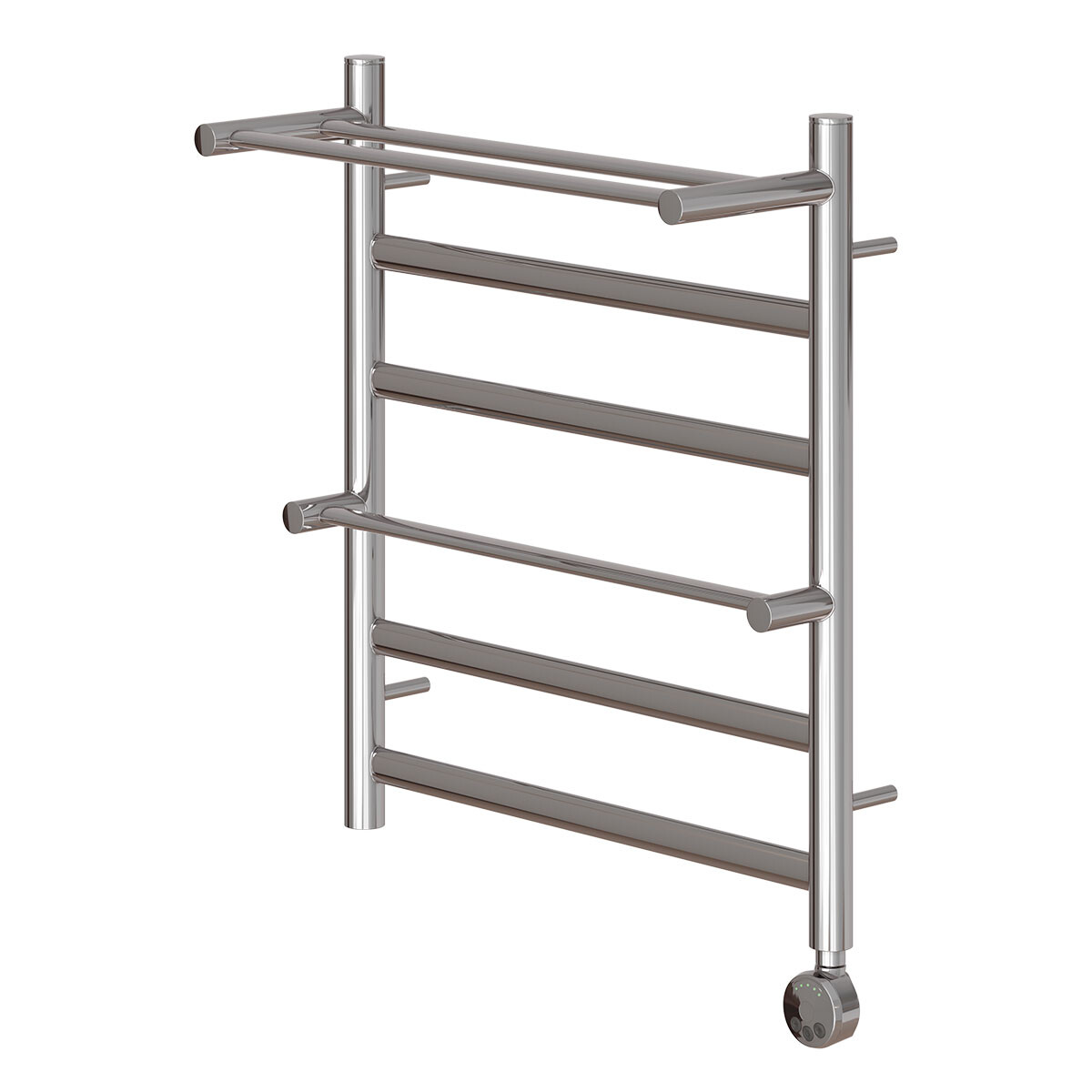 

Полотенцесушитель электрический Point Артемида PN14156PE П4 500x600 c 2 полками, левый/правый хром