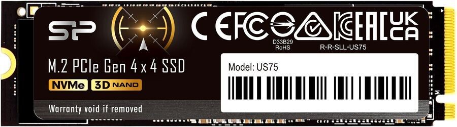

SSD накопитель Silicon Power US75 M.2 2280 PCI-E 4.0 x4 1TB (SP01KGBP44US7505)