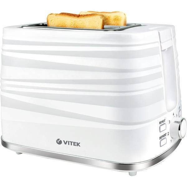 

Тостер Vitek VT-1575 (MC) белый/серебро