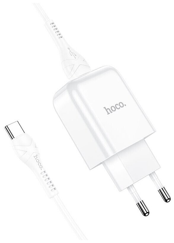 

Сетевое зарядное устройство Hoco N2 1USB 2.1A TYPE-C 1м белый (6931474728876)