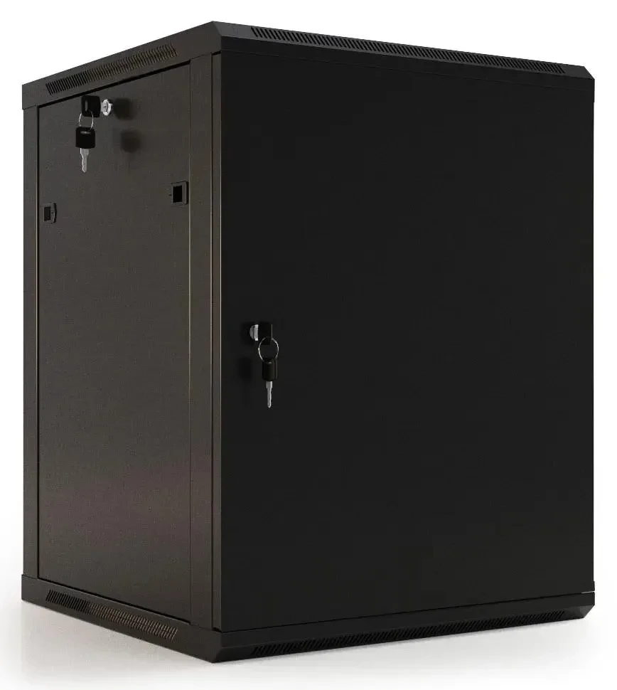 

Коммутационный шкаф Hyperline TWB-0966-SR-RAL9004 настенный, стальная передняя дверь, 9U, 600x600мм