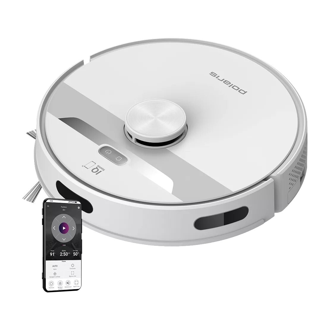 

Пылесос Polaris PVCR 6001 Wi-Fi IQ Home белый