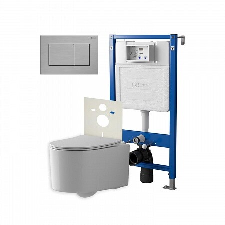 

Комплект инсталляции Point PN48110SB (Элемент PN45120 (+Клав. Ника нерж сталь браш PN44081SB+Унитаз Веста PN41701)