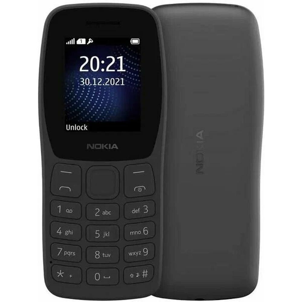 

Телефон Nokia 105 DS CHARCOAL без ЗУ (TA-1416)