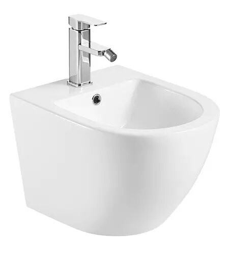 

Биде Aquame AQM2102 подвесное с отв под смеситель, с переливом 495x370x325мм