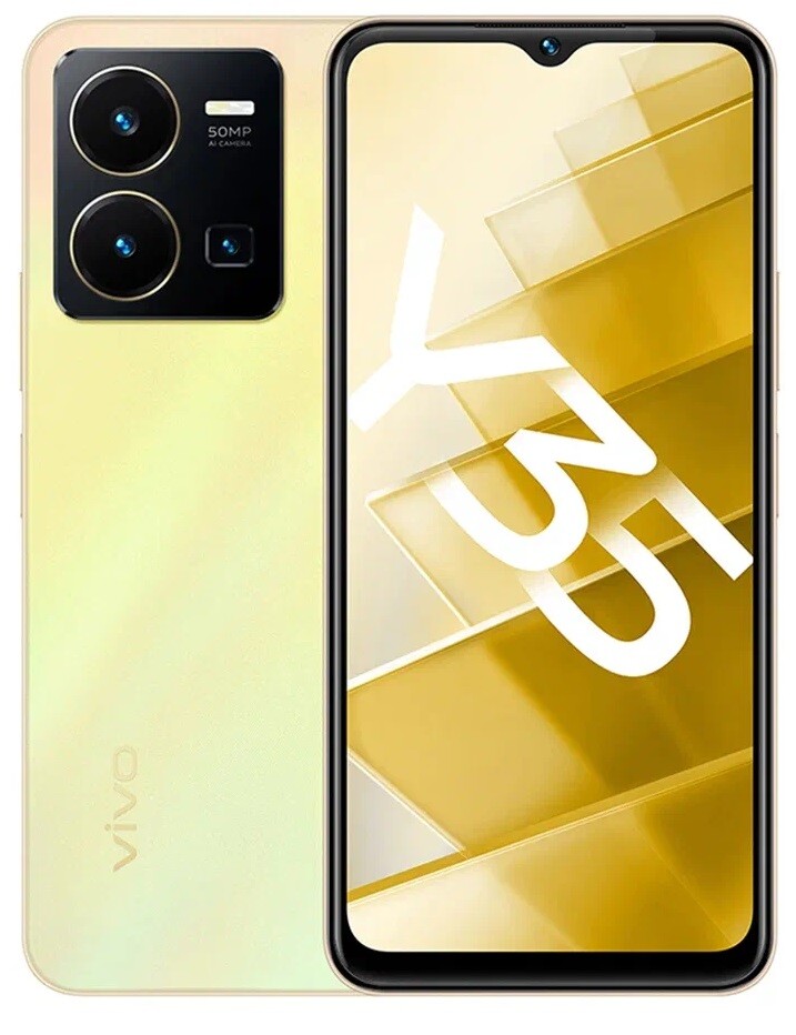 

Телефон Vivo Y35 4/64Gb золотой рассвет