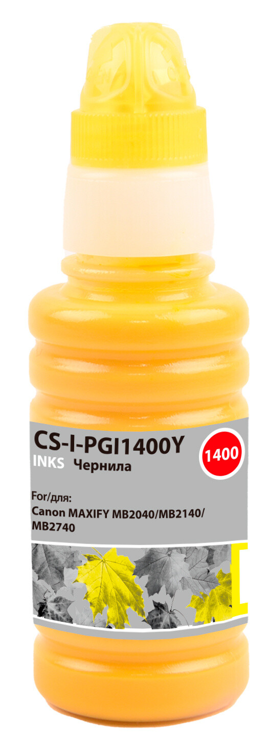 

Картридж Cactus CS-I-PGI1400Y желтый 100мл (Чернила)