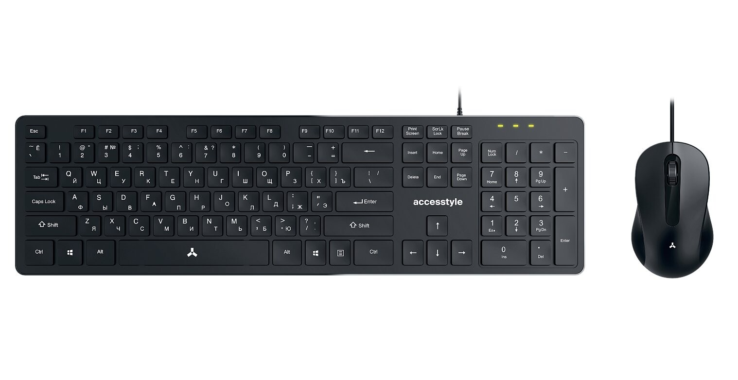 

Комплект мыши и клавиатуры Accesstyle KM201-OC Dark Gray