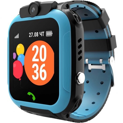 

Детские смарт-часы Geozon Kids LITE PLUS голубой (G-W18BLU)