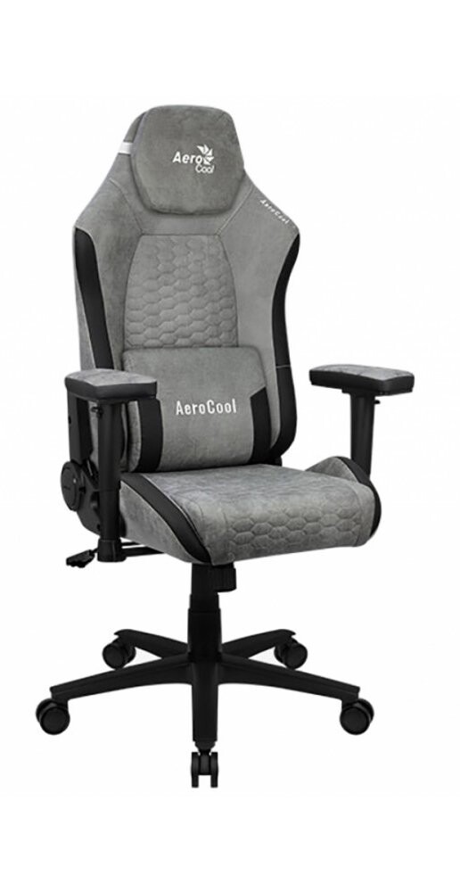 

Кресло Aerocool Crown AeroSuede Stone Grey