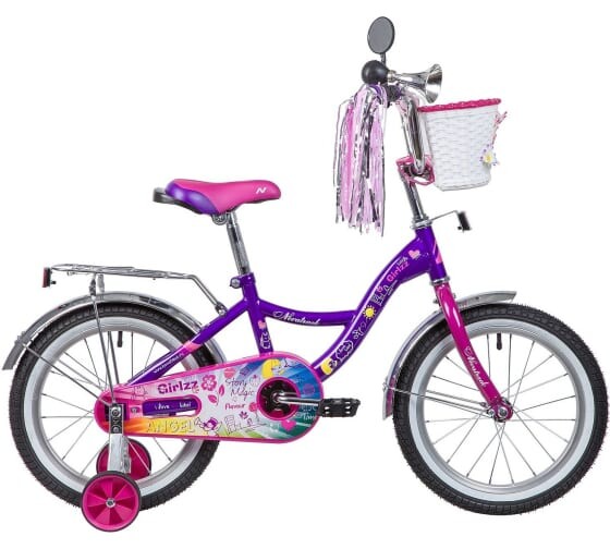

Велосипед для малышей NOVATRACK 207GIRLZZ.VL23 фиолетовый