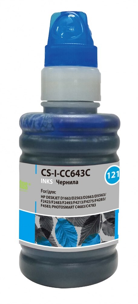 

Картридж Cactus CS-I-CC643C голубой 100мл (Чернила)