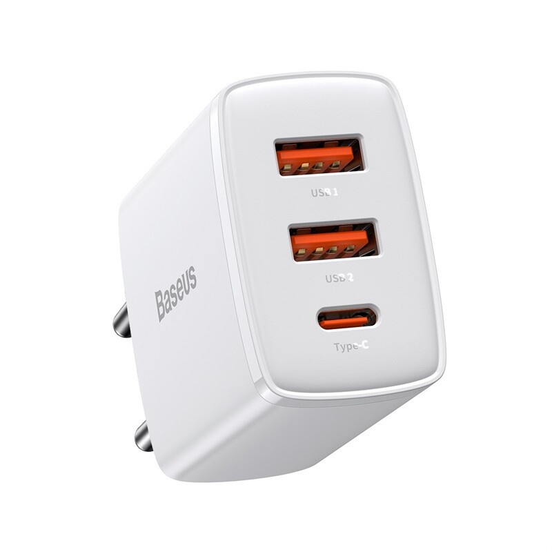 

Сетевое зарядное устройство Baseus Compact Quick Charger 2U+C 30W EU White (CCXJ-E02)