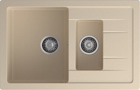 

Кухонная мойка GranFest Quadro GF-Q775KL кашемир