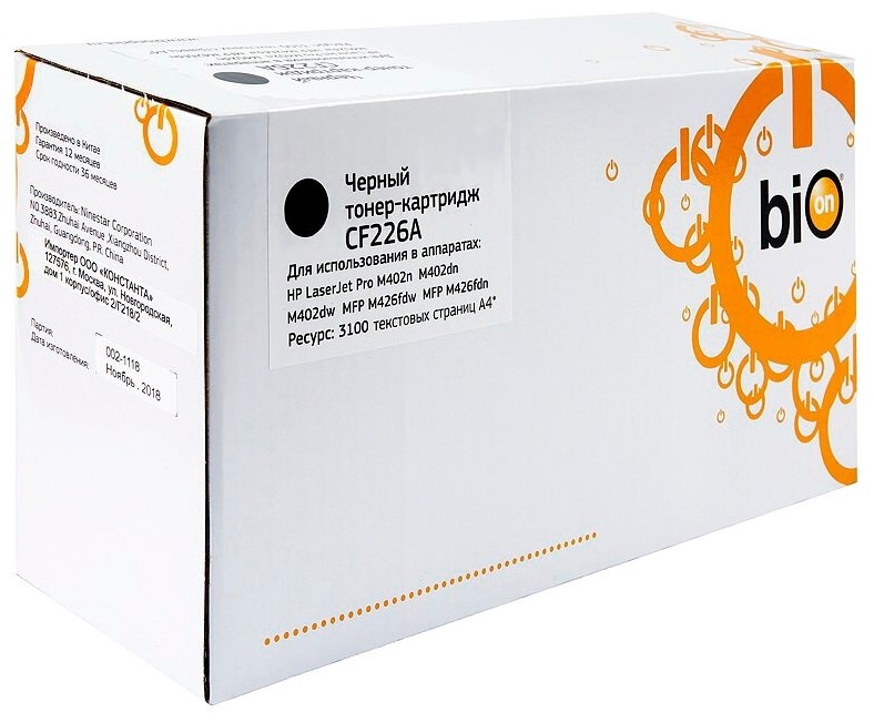 

Картридж BION BCR-CF226A BLACK