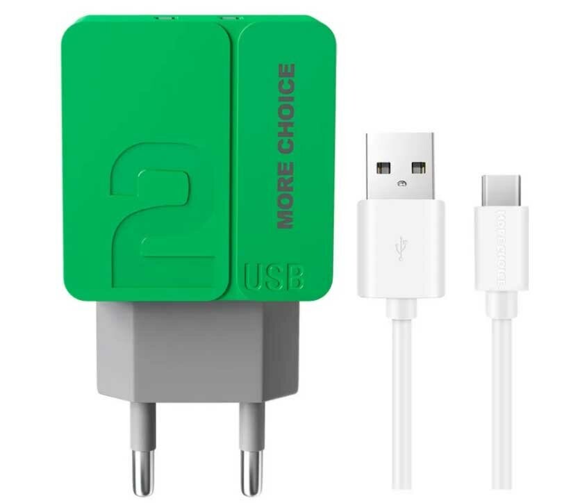 

Сетевое зарядное устройство More choice NC46i Green
