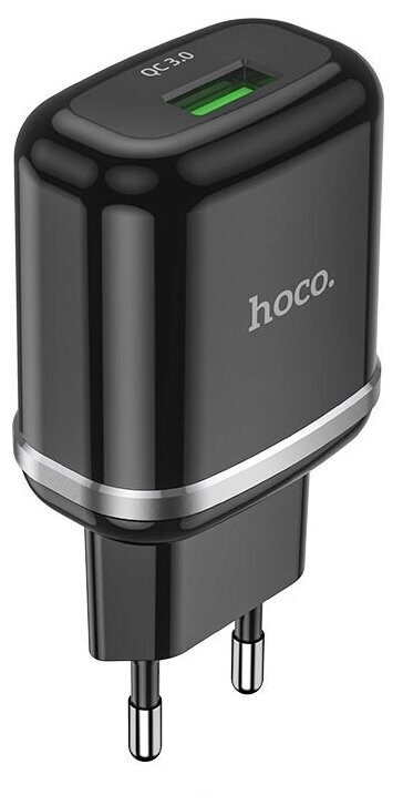 

Сетевое зарядное устройство Hoco N3 1USB 3.0A QC3.0 черный (6931474729347)