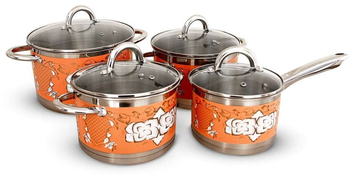 

Набор посуды Pomidoro Fiore coral P-640362