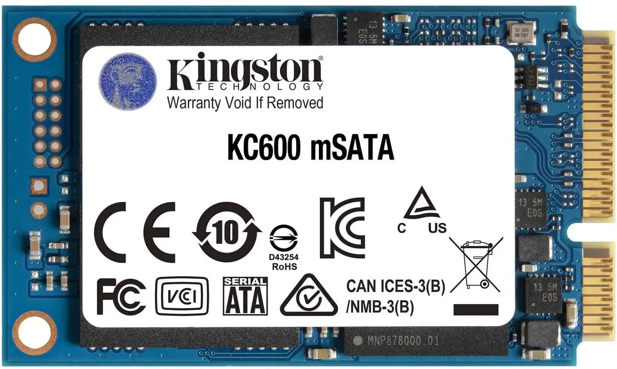 

SSD накопитель Kingston MSATA KC600 256GB (SKC600MS/256G)