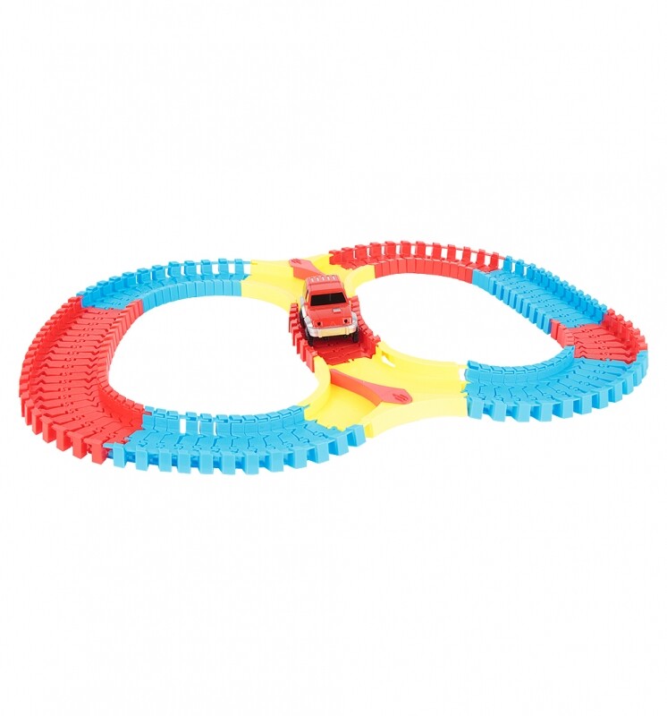 

Игрушечный транспорт 1 TOY гибкий трек Мегаполис 107дет. (Т10553)