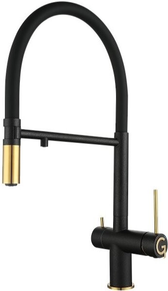 

Смеситель для кухни Rivelato Adria 1523517 antracite oro