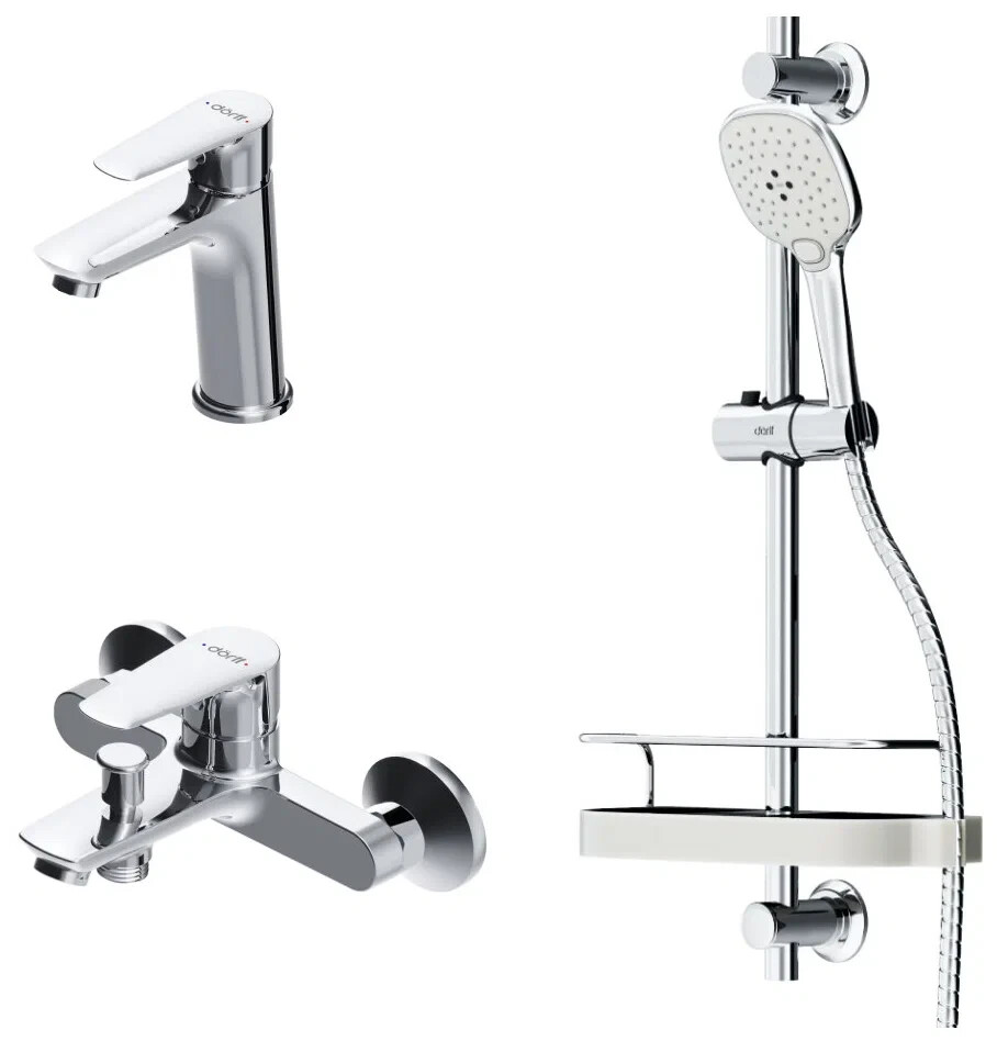 

Смеситель для ванны Dorff Prime D4094036 Набор