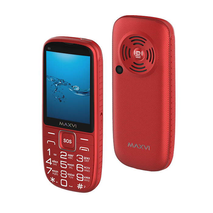 

Телефон Maxvi B9 red