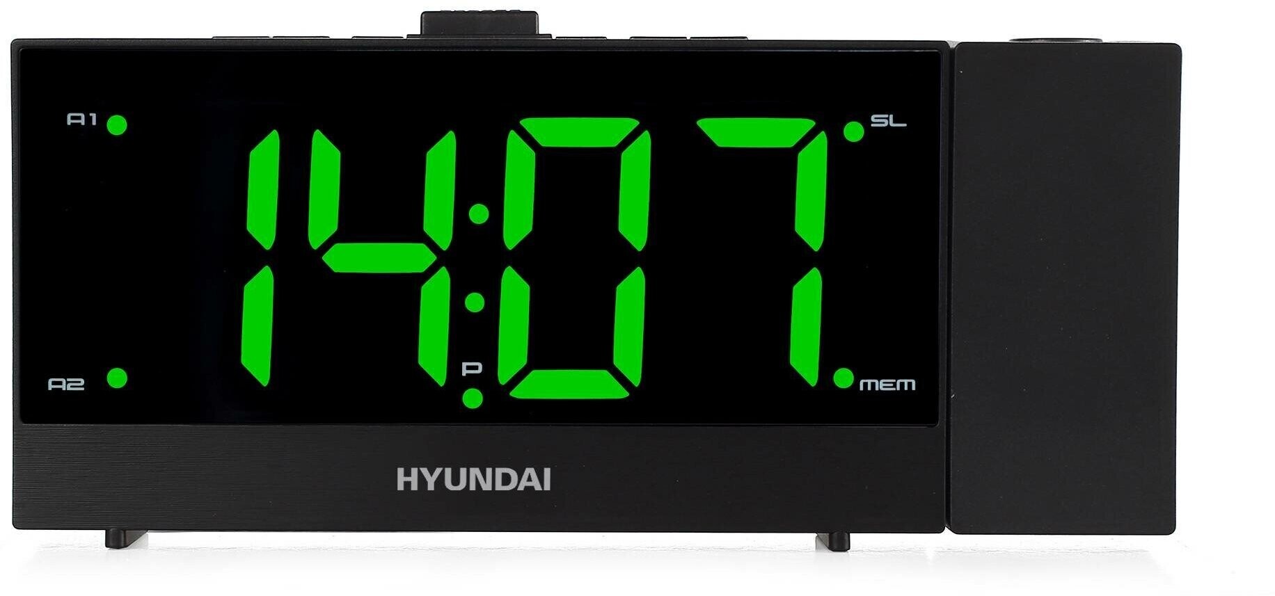 Радиочасы Hyundai H-RCL243 черный