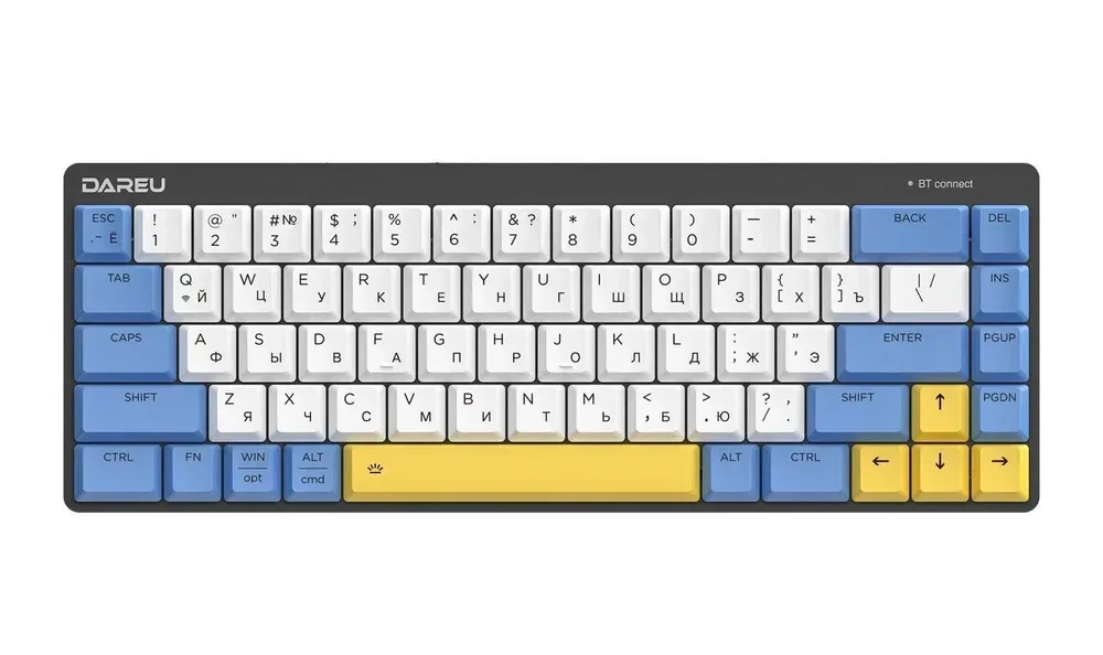 

Клавиатура Dareu EK868 White/Blue/Yellow (Brown Switch)