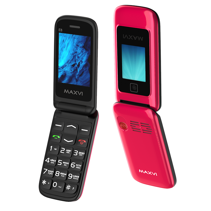

Телефон Maxvi E8 pink
