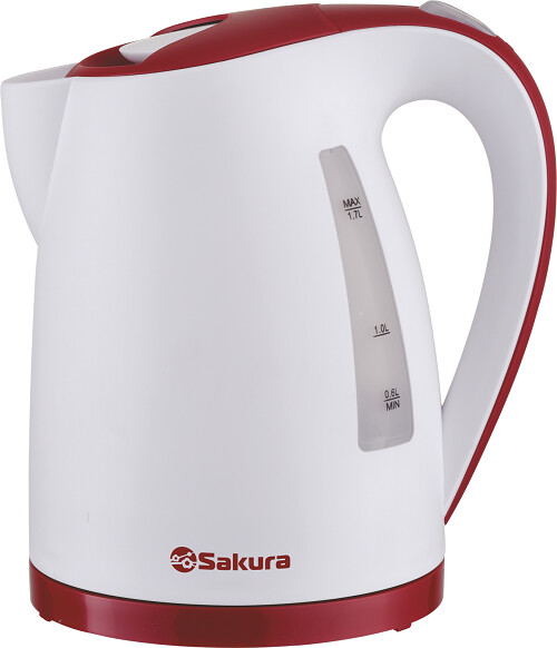

Чайник Sakura SA-2346WR белый/красный
