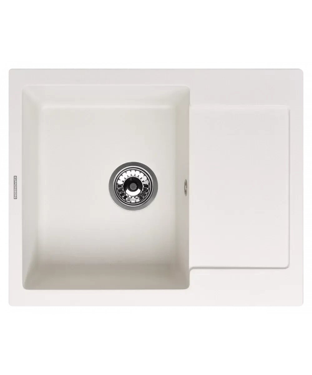 

Кухонная мойка Kuppersberg MODENA 1B1D WHITE ALABAS.