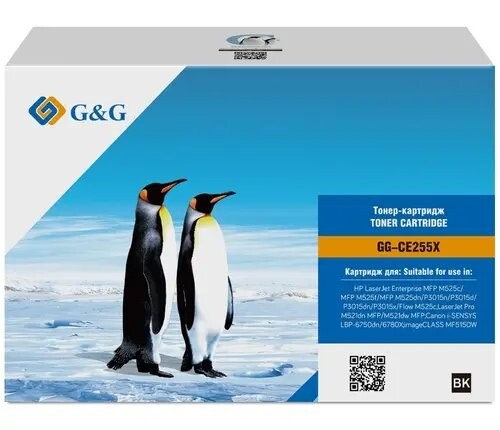 

Картридж G&G GG-CE255X черный