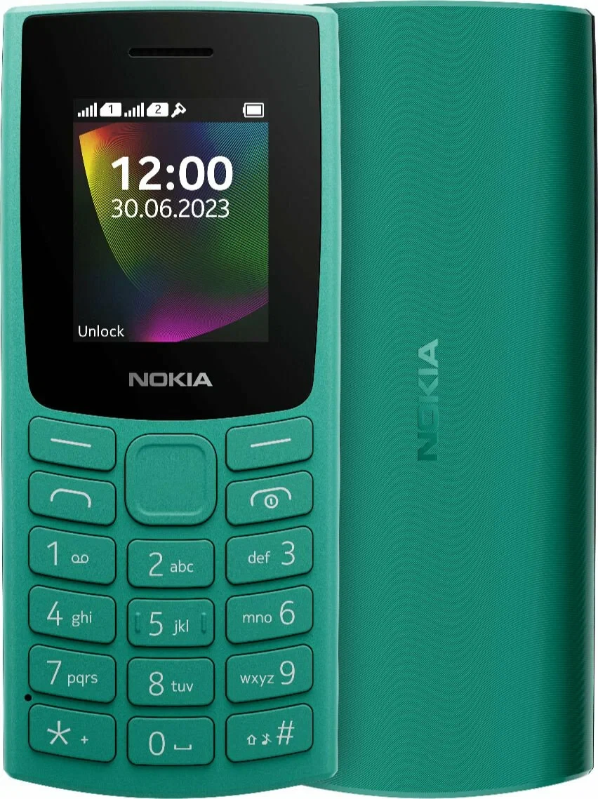 

Телефон Nokia 106 DS зеленый (TA-1564)